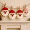 il_fullxfull.7417570532_r271.jpg Christmas Santa Ornament Crochet Pattern, Simple Beginner Amigurumi Face Design, Holiday PDF Tutorial