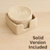 2 Crochet Patterns Bundle | Rounds Coasters with Round Holder + Box Style Holder