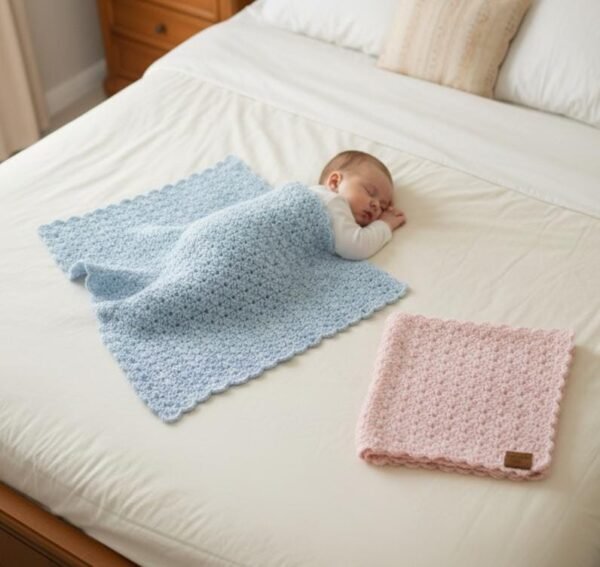 il_fullxfull.7430623487_82u1.jpg shell Stitch Blanket Crochet Pattern PDF | Quick & Easy Beginner Tutorial