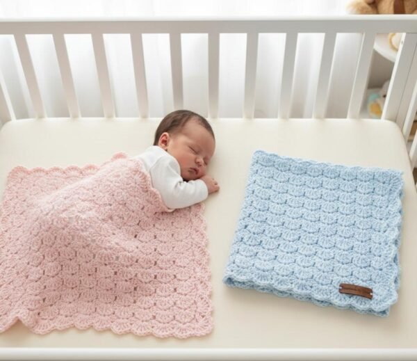 shell Stitch Blanket Crochet Pattern PDF | Quick & Easy Beginner Tutorial