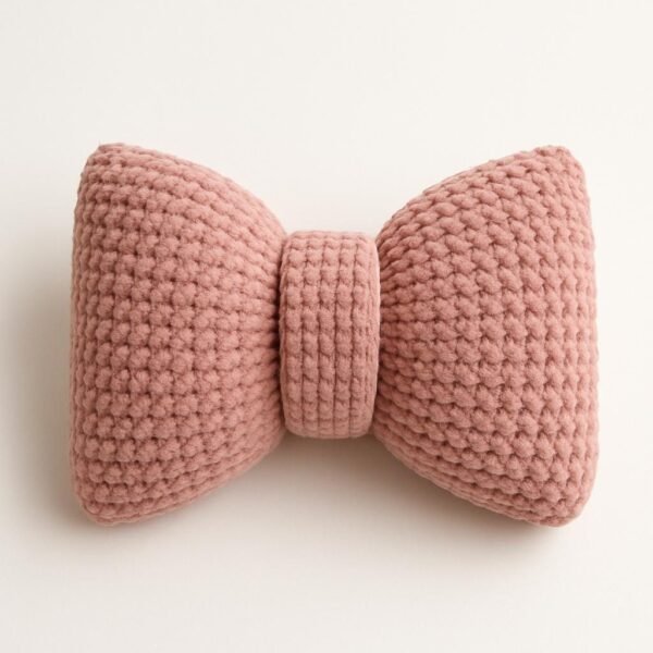 Bow Pillow Crochet Pattern PDF, Velvet Cushion Pattern, Crochet Bow Pillow, Beginner Crochet Pattern, Instant Download