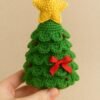 Christmas Cone Pattern PDF • Beginner Holiday Craft • Layered Leaves & Star Topper Tutorial