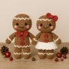 il_fullxfull.7455346558_eyl6.jpg Gingerbread Man & Woman Crochet Pattern | Christmas Amigurumi Ornament | Easy Gingerbread Couple PDF Tutorial