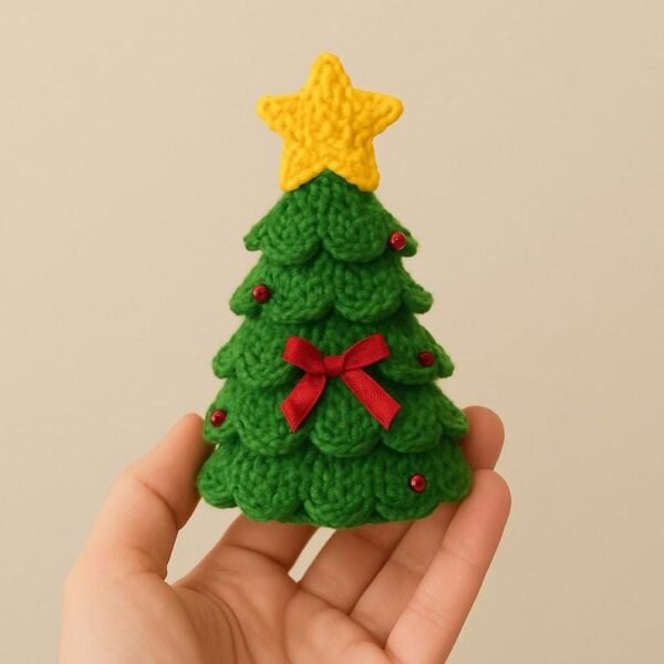 il_fullxfull.7470196641_yzm3.jpg Christmas Crochet Pattern Bundle PDF – Snowman, Santa Keychain, Face Ornament & Christmas Tree