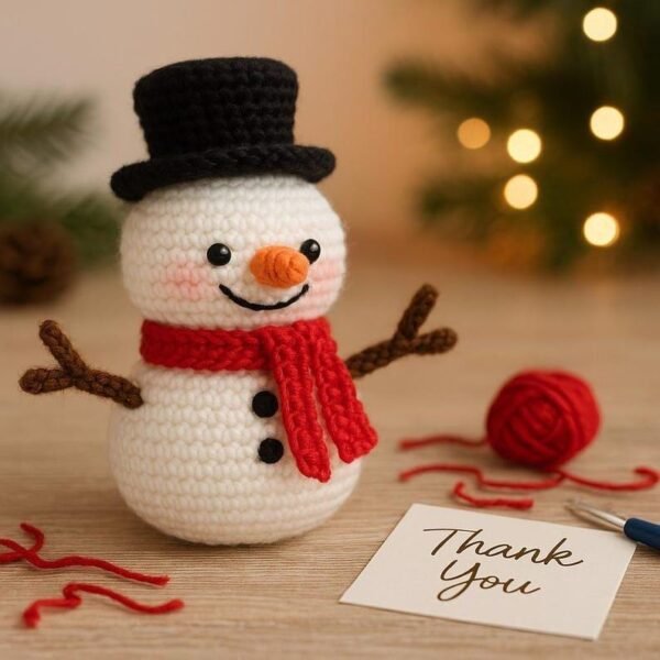 il_fullxfull.7470196645_fxw7.jpg Christmas Crochet Pattern Bundle PDF – Snowman, Santa Keychain, Face Ornament & Christmas Tree