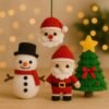 il_fullxfull.7470196699_dcjc.jpg Christmas Crochet Pattern Bundle PDF – Snowman, Santa Keychain, Face Ornament & Christmas Tree