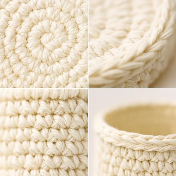 Crochet Coaster Pattern with Holder | Modern Coaster Set | 4 Stacking Coasters  | Instant Download PDF