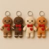 Gingerbread Man Keychain Crochet Pattern PDF | Amigurumi Ornament Tutorial gingerbread
