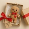 Gingerbread Man Keychain Crochet Pattern PDF | Amigurumi Ornament Tutorial gingerbread
