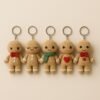 Gingerbread Man Keychain Crochet Pattern PDF | Amigurumi Ornament Tutorial gingerbread