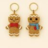 Gingerbread Man Keychain Crochet Pattern PDF | Amigurumi Ornament Tutorial gingerbread