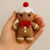 Gingerbread Crochet Pattern PDF | Christmas Gingerbread Doll Amigurumi