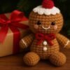 Gingerbread Crochet Pattern PDF | Christmas Gingerbread Doll Amigurumi