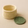 Crochet Coaster Pattern with Holder | Modern Coaster Set | 4 Stacking Coasters  | Instant Download PDF