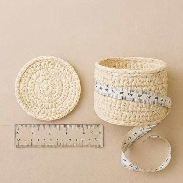 Crochet Coaster Pattern with Holder | Modern Coaster Set | 4 Stacking Coasters  | Instant Download PDF