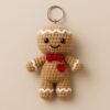Gingerbread Man Keychain Crochet Pattern PDF | Amigurumi Ornament Tutorial gingerbread