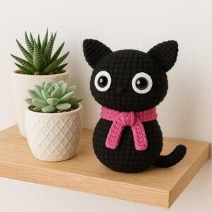 Crochet Cat Pattern PDF Easy Beginner Crochet Animal Kitty Toy Tutorial