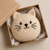 Crochet Cat Pillow Pattern | Chunky Chenille  Cushion Tutorial | Easy Amigurumi  Pattern