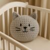 Crochet Cat Pillow Pattern | Chunky Chenille  Cushion Tutorial | Easy Amigurumi  Pattern