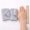 Chunky Ridge Fingerless Gloves Crochet Pattern PDF | Bulky Yarn Wrist Warmers