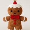 Gingerbread Crochet Pattern PDF | Christmas Gingerbread Doll Amigurumi