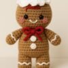 Gingerbread Crochet Pattern PDF | Christmas Gingerbread Doll Amigurumi