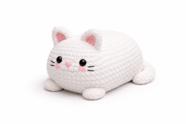 Crochet Pillow Pattern Bundle | Chonky Loaf Cat Plush + Chunky Cushion Cover | PDF Patterns