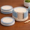 Crochet Coaster Holder Pattern, Round Coasters PDF, Beginner Modern Decor (Digital Download)