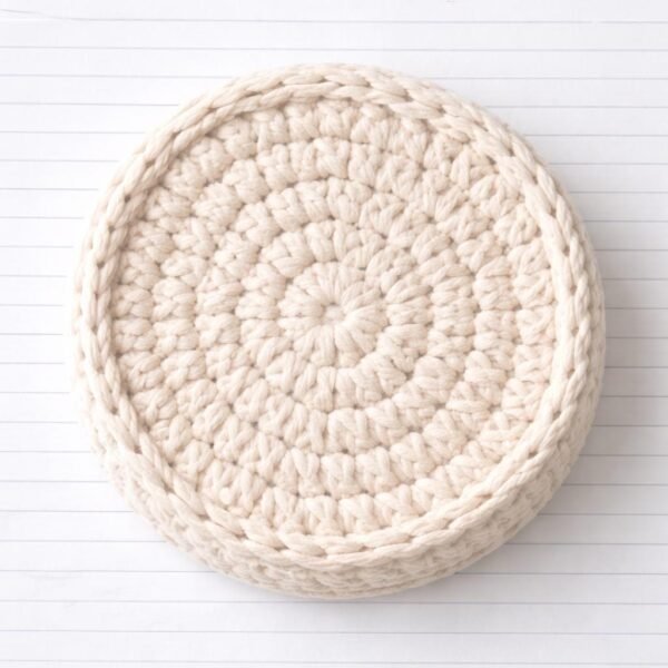 Chunky Crochet Basket Pattern | Easy Beginner Storage (PDF)