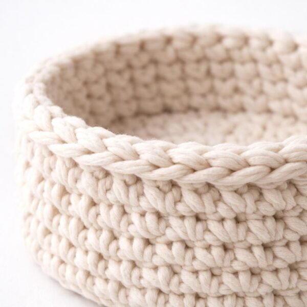 Chunky Crochet Basket Pattern | Easy Beginner Storage (PDF)