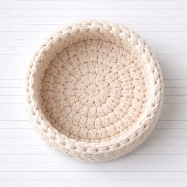Chunky Crochet Basket Pattern | Easy Beginner Storage (PDF)