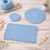 Crochet Table Set Pattern for Beginners | Placemat Coaster Centerpiece