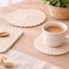Crochet Table Set Pattern for Beginners | Placemat Coaster Centerpiece