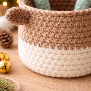 Basket Crochet Pattern PDF | Beginner Friendly Storage Basket