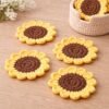 Sunflower Coaster Crochet Pattern | Cozy Set with Dip Holder (PDF)