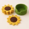 Sunflower Coaster Crochet Pattern | Beginner Friendly (PDF Pattern)