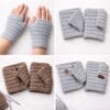 Chunky Ridge Fingerless Gloves Crochet Pattern PDF | Bulky Yarn Wrist Warmers