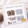 Chunky Ridge Fingerless Gloves Crochet Pattern PDF | Bulky Yarn Wrist Warmers