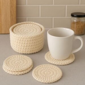 Crochet Coaster & Holder Patterns | Beginner Friendly Bundle (PDF)