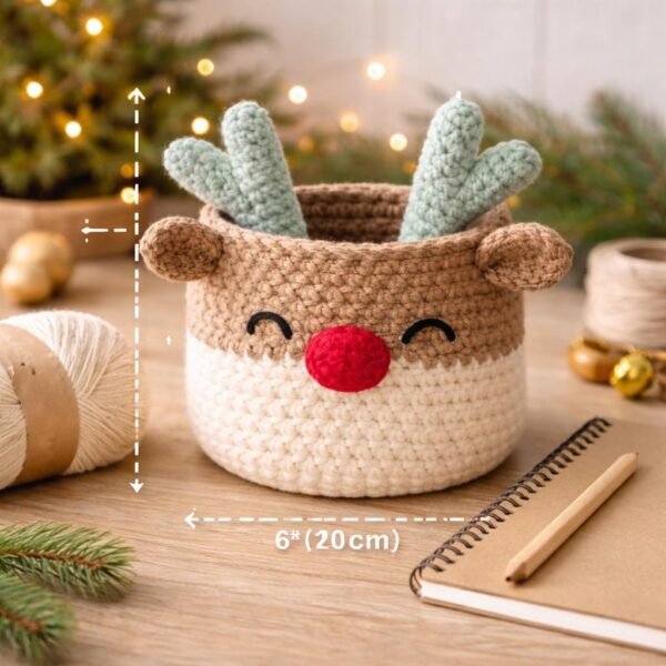 il_fullxfull.7620335867_a2cu.jpg Basket Crochet Pattern PDF | Beginner Friendly Storage Basket