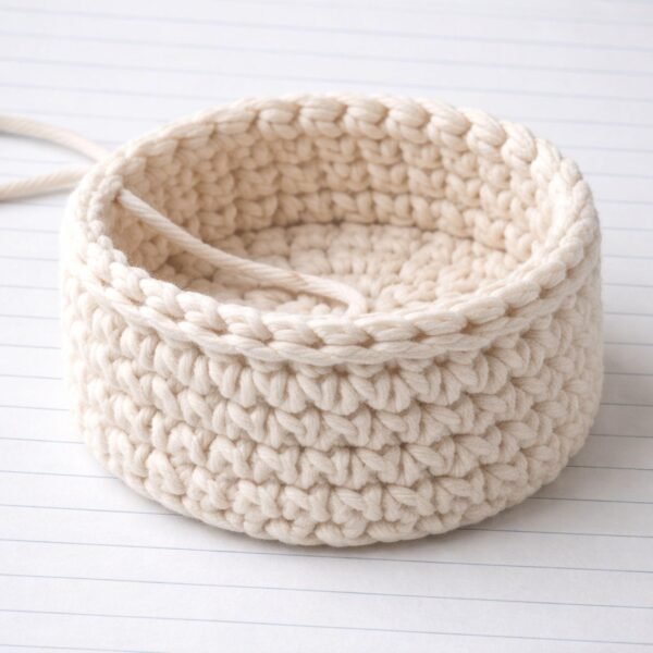 il_fullxfull.7620796106_283d.jpg Crochet Basket and Coaster Pattern | Beginner Home Decor (PDF Pattern Bundle)