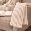 Chunky Ribbed Crochet Scarf Pattern | Easy Beginner BLO (PDF)