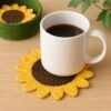 Sunflower Coaster Crochet Pattern | Beginner Friendly (PDF Pattern)