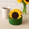 Sunflower Coaster Crochet Pattern | Beginner Friendly (PDF Pattern)