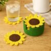 Sunflower Coaster Crochet Pattern | Beginner Friendly (PDF Pattern)