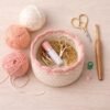 Crochet Basket Pattern PDF | Scalloped Edge | Instant Download