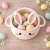 il_fullxfull.7685763122_rzp1.jpg Bunny Basket Crochet Pattern PDF, Amigurumi Rabbit Storage, Baby Nursery Decor, Beginner Crochet