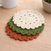 Mandala Coaster Crochet Pattern PDF, Beginner Crochet Coaster, Easy Crochet Pattern, Modern Home Decor, Instant Download