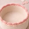 Crochet Basket Pattern PDF | Scalloped Edge | Instant Download