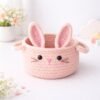 il_fullxfull.7733705743_4enx.jpg Bunny Basket Crochet Pattern PDF, Amigurumi Rabbit Storage, Baby Nursery Decor, Beginner Crochet